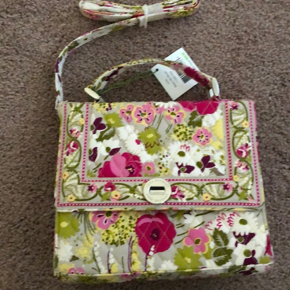 Vera Bradley Julia Make Me Blush small purse